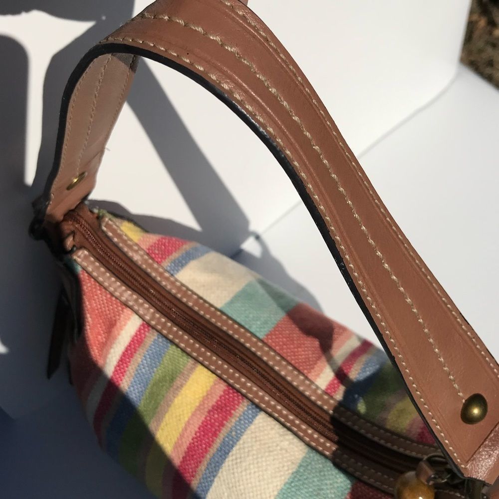 FOSSIL CANVAS SHOULDER BAG - Picture 9 of 11